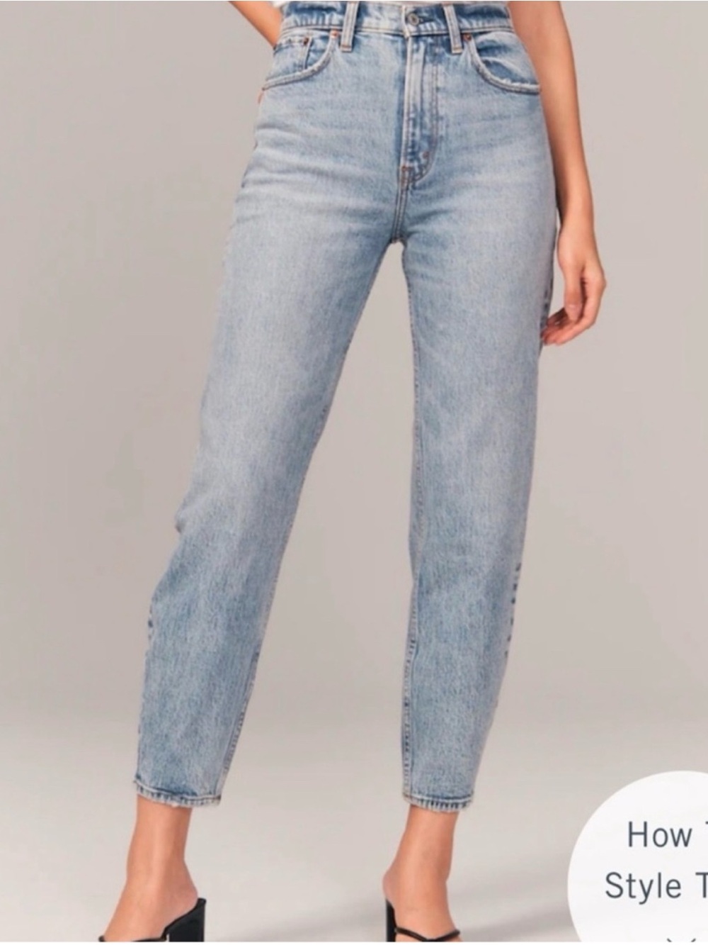 Abercrombie 80s Mom High Rise Jean